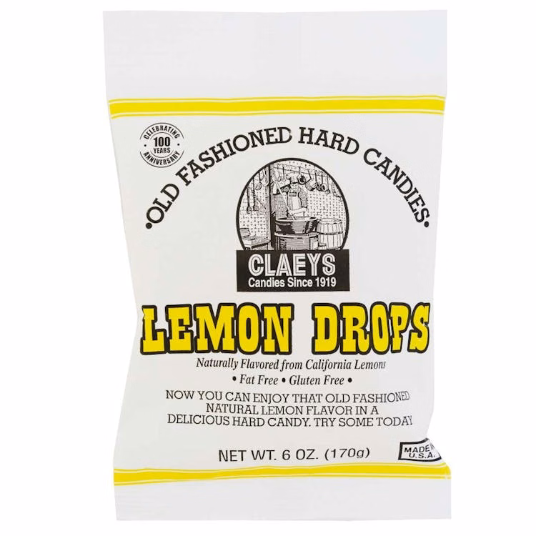 Claey's Natural Hard Candies Lemon