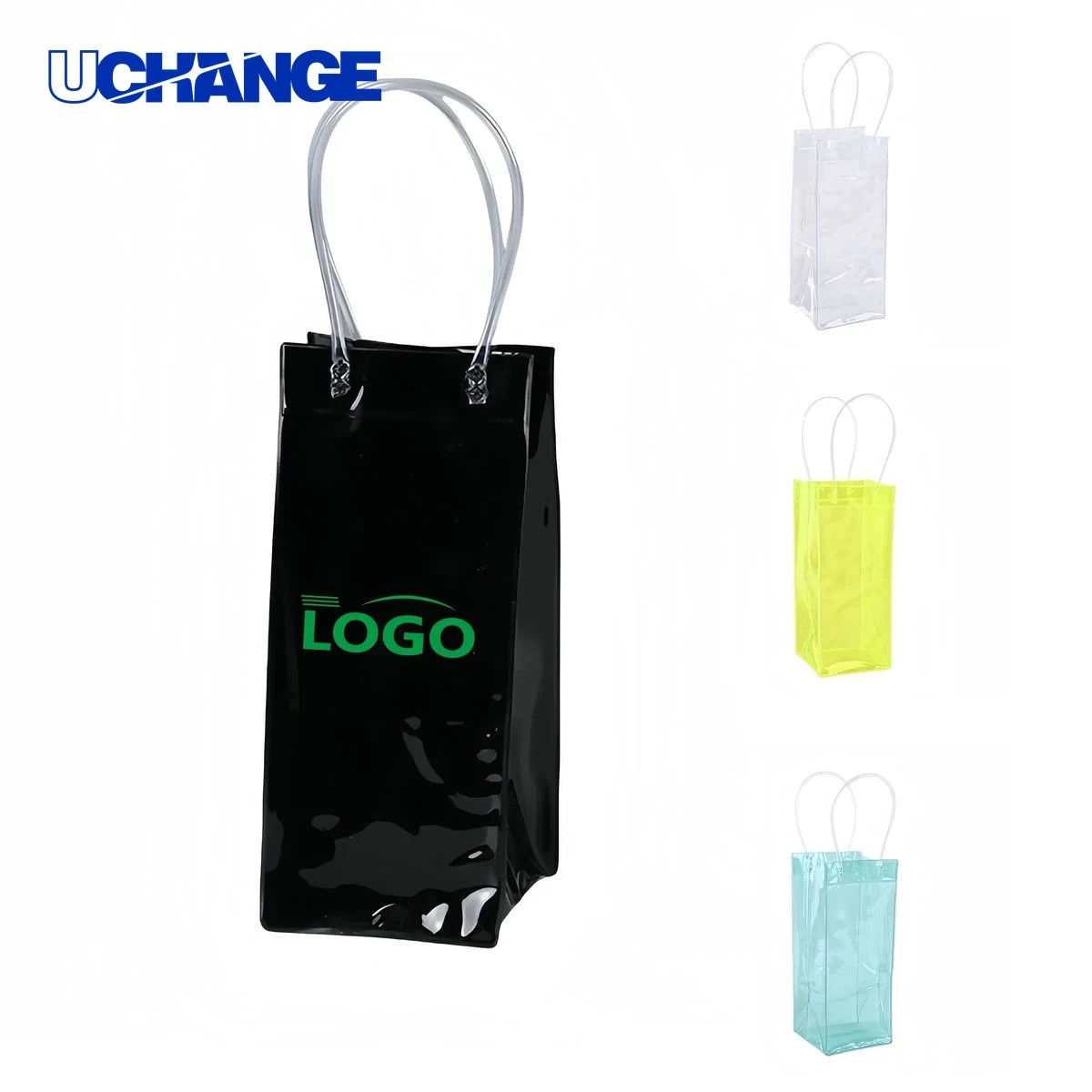 Transparent PVC Wine Bag Organizer with Handles 1