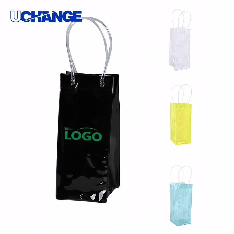 Transparent PVC Wine Bag Organizer with Handles