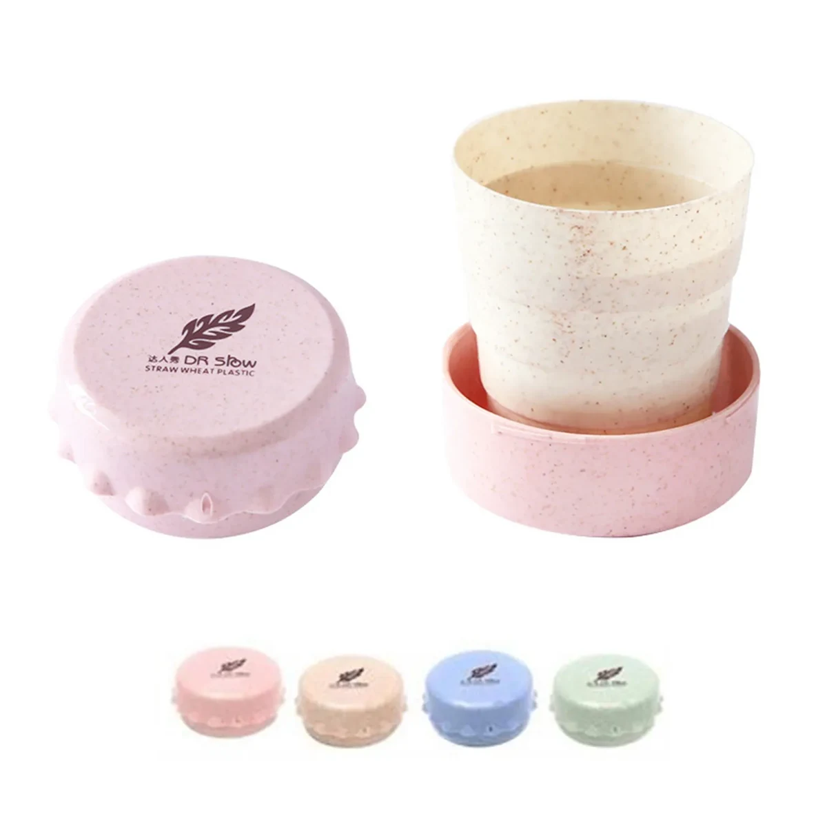 Portable Collapsible Folding Cup With Lid 1