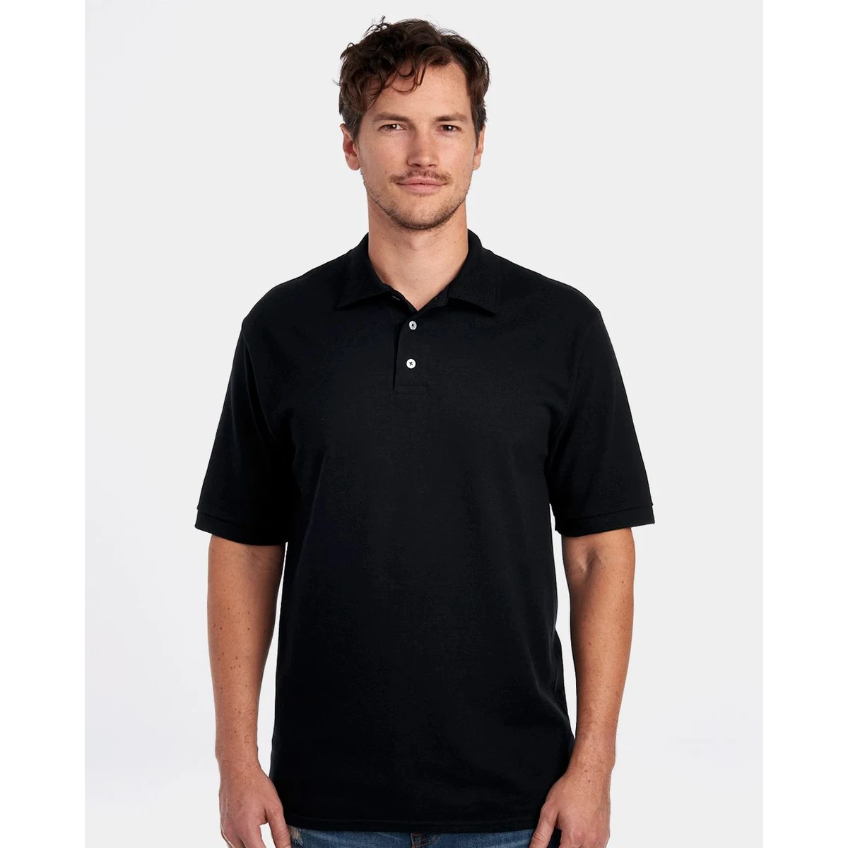 Men's 100% Ring-Spun Cotton Piqué Polo - 443M 1