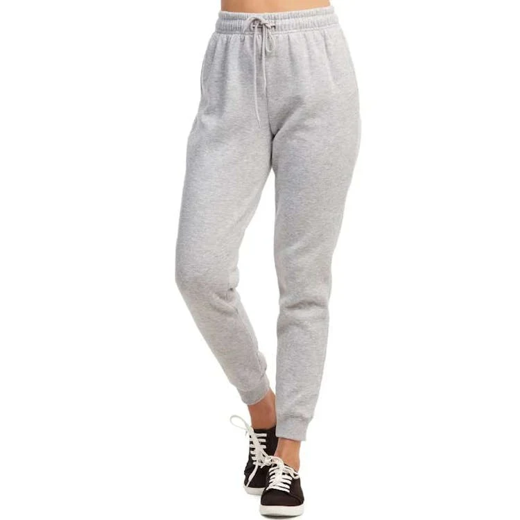 Sofra Ladies Fleece Joggers Gray Small 1