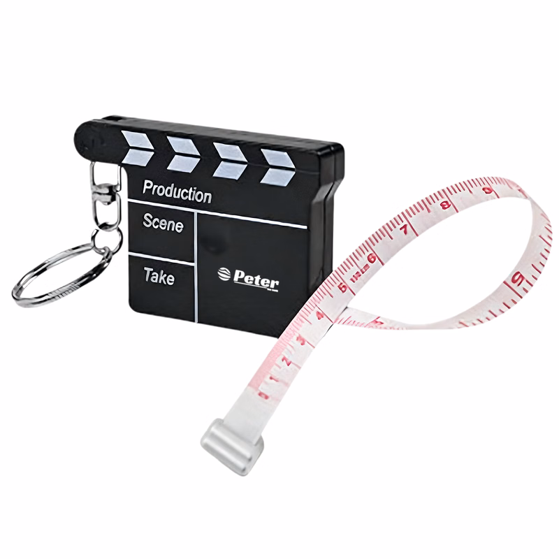 Film Clapper ABS Tape Measure Keychain