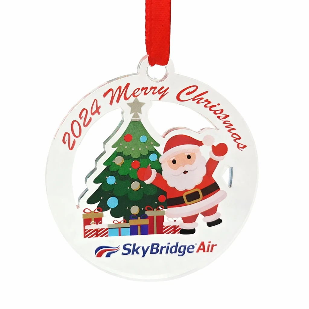 2.75" Full-Color Custom-made Acrylic Ornaments ( Laser Cut ) 1
