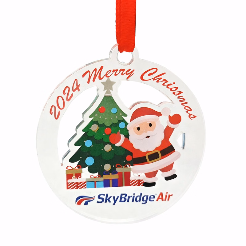 2.75" Full-Color Custom-made Acrylic Ornaments ( Laser Cut )