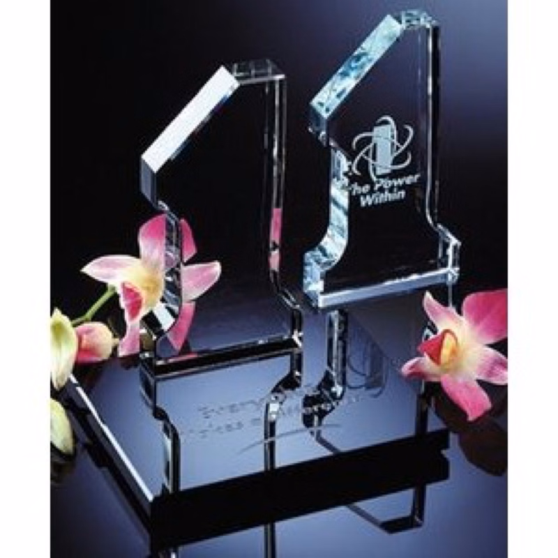 Crystal Self-Standing Number "1" Award