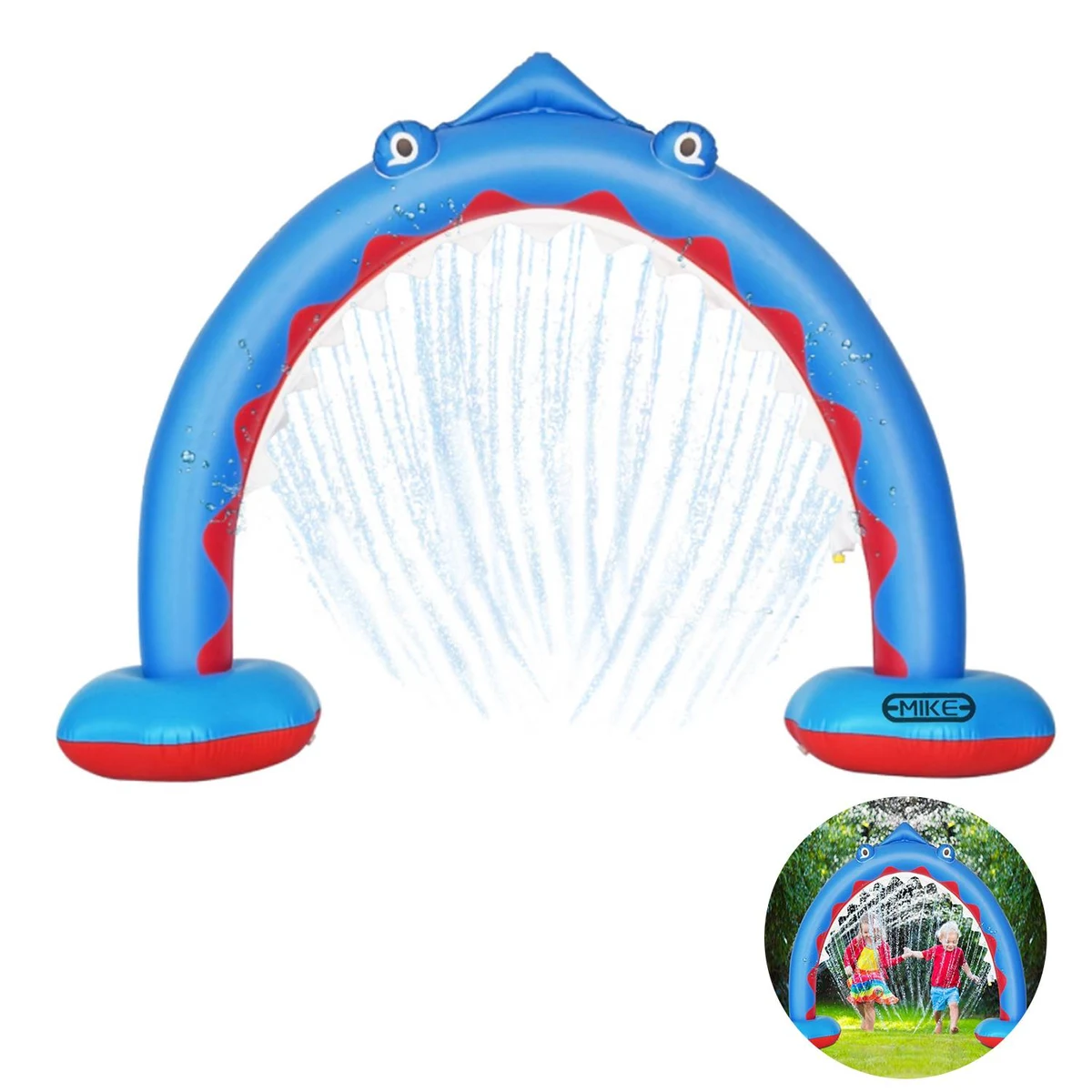 Inflatable shark spray arch 1