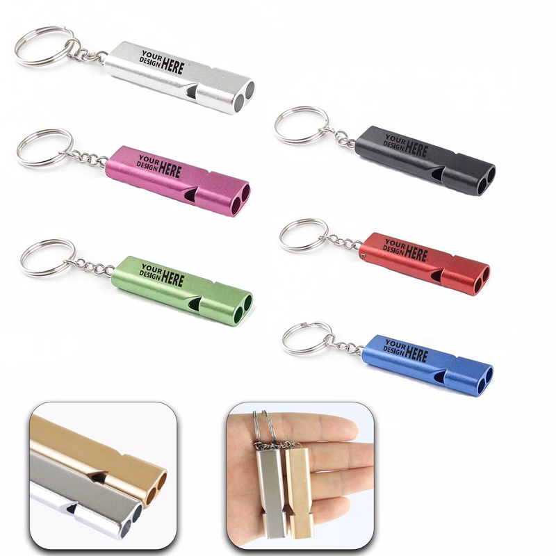 Double-Pipe High-Frequency Outdoor Whistle