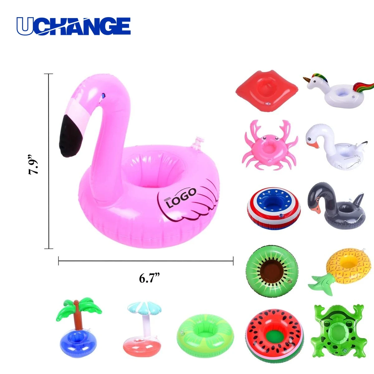 Inflatable Pool Float with Cup Holder 1