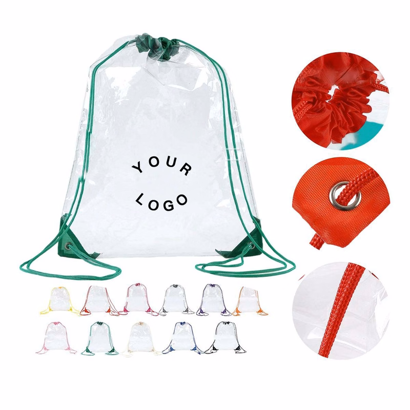 Reusable PVC Drawstring Bag with Strong Load Capacity
