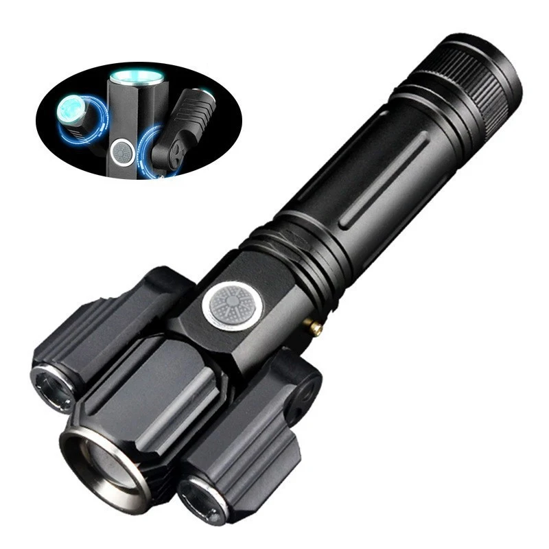 Three Head Rechargeable LED Flashlight 1