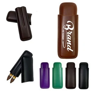 2 Finger Leather Cigar Case 1