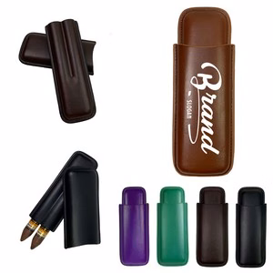 2 Finger Leather Cigar Case