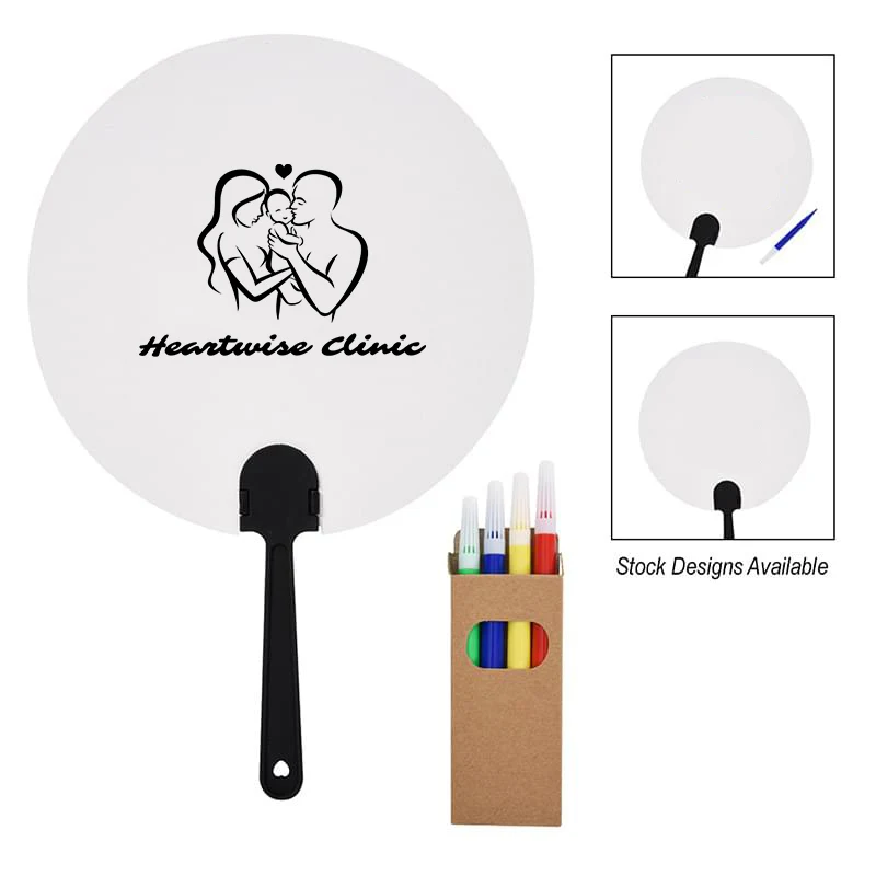 DIY Paper Fan & Marker Set 1