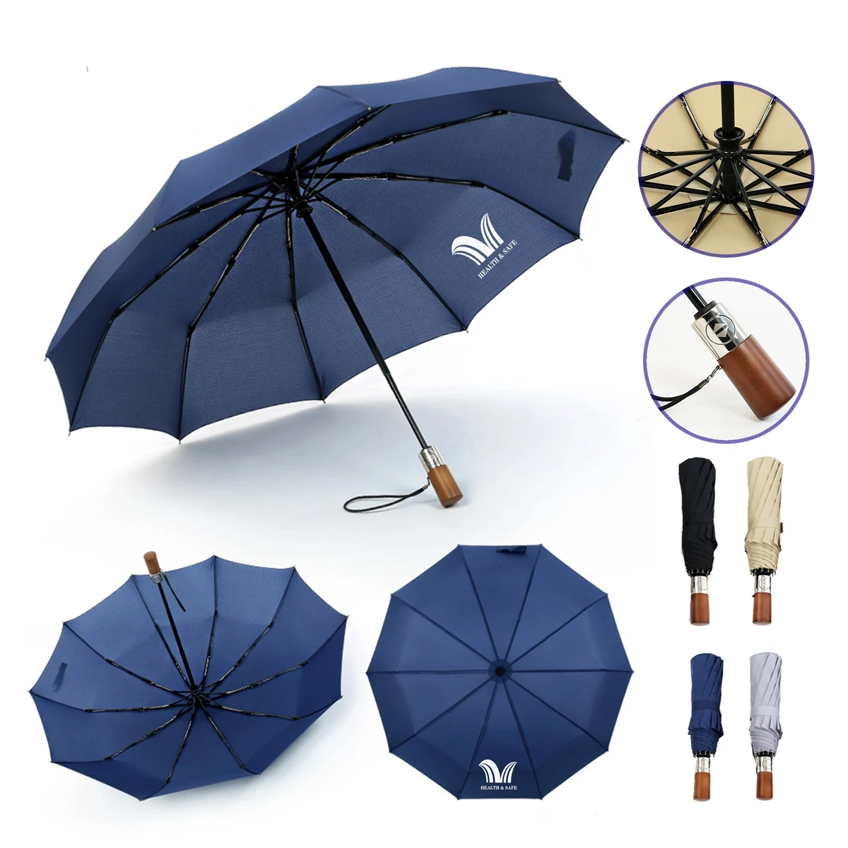 42 Inch Foldable Automatic Windproof Travel Umbrella 1