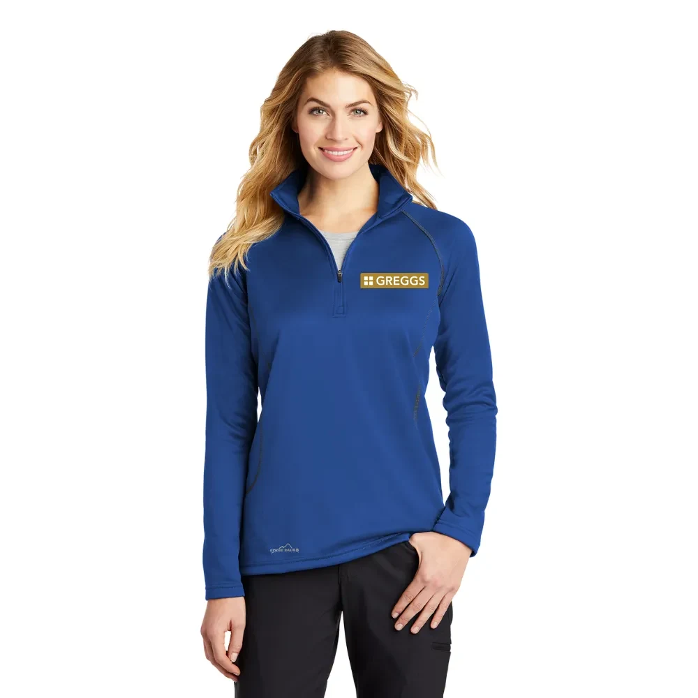 Eddie Bauer(R) Women's Smooth Fleece Half-Zip, custom jacket with logo imprint 1
