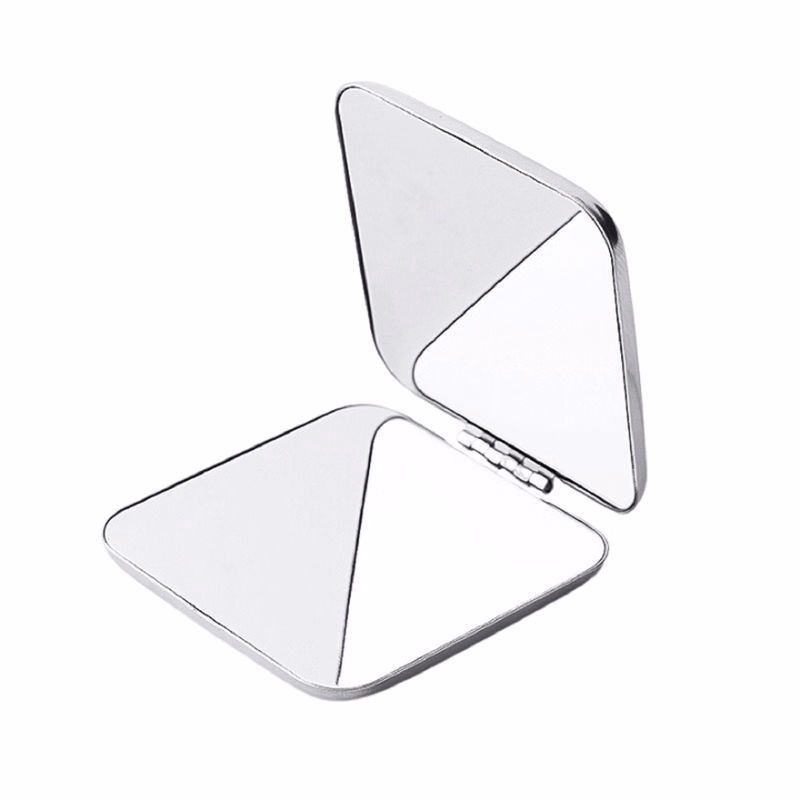 Stainless Steel Folding Compact Makeup Mirror