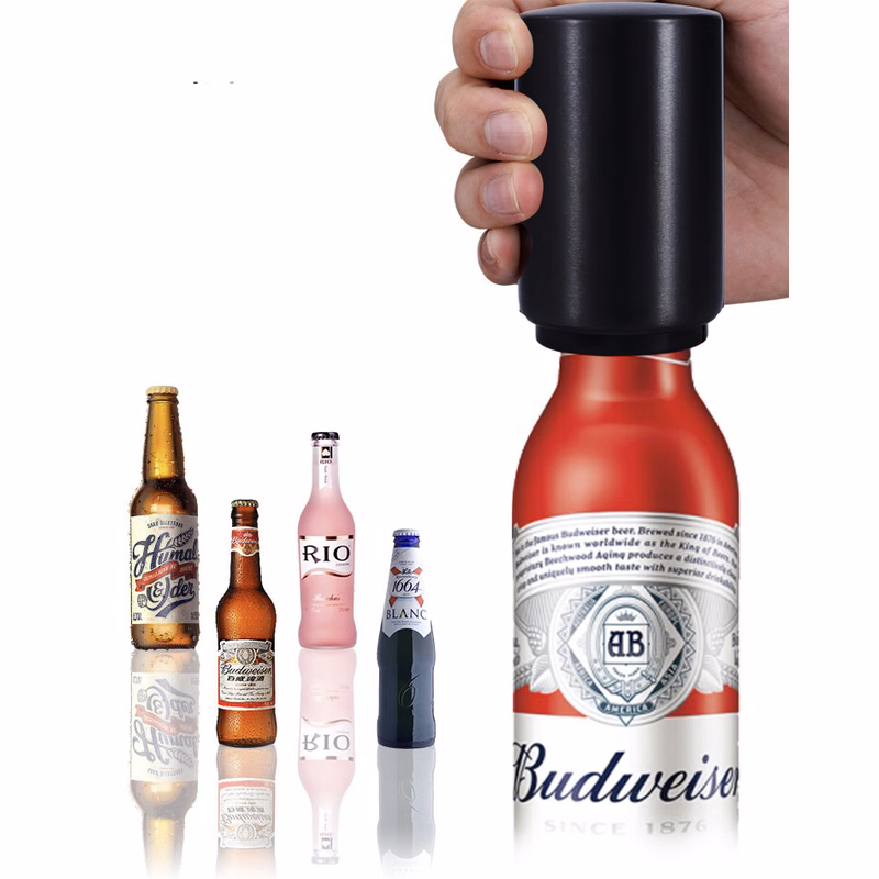 Magnetic Beer Bottle Opener with Automatic Cap Catcher