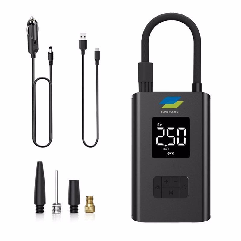 Quick-Fill Electric Air Pump With Precise Pressure Gauge