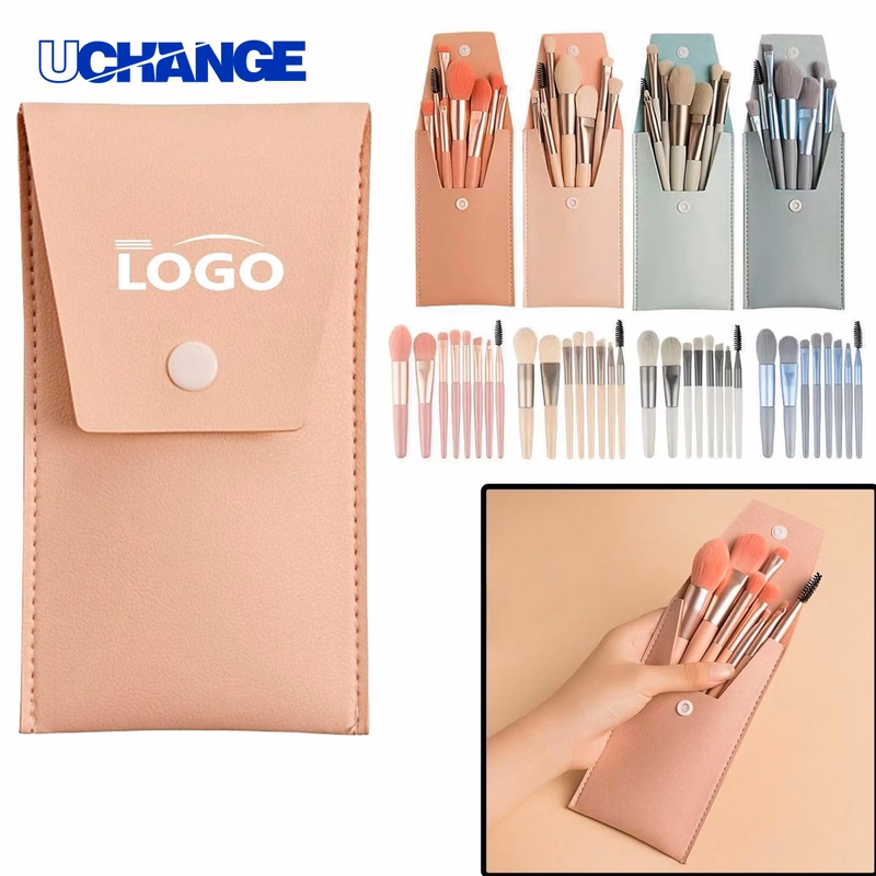 Eight Piece Travel Makeup Brush Set