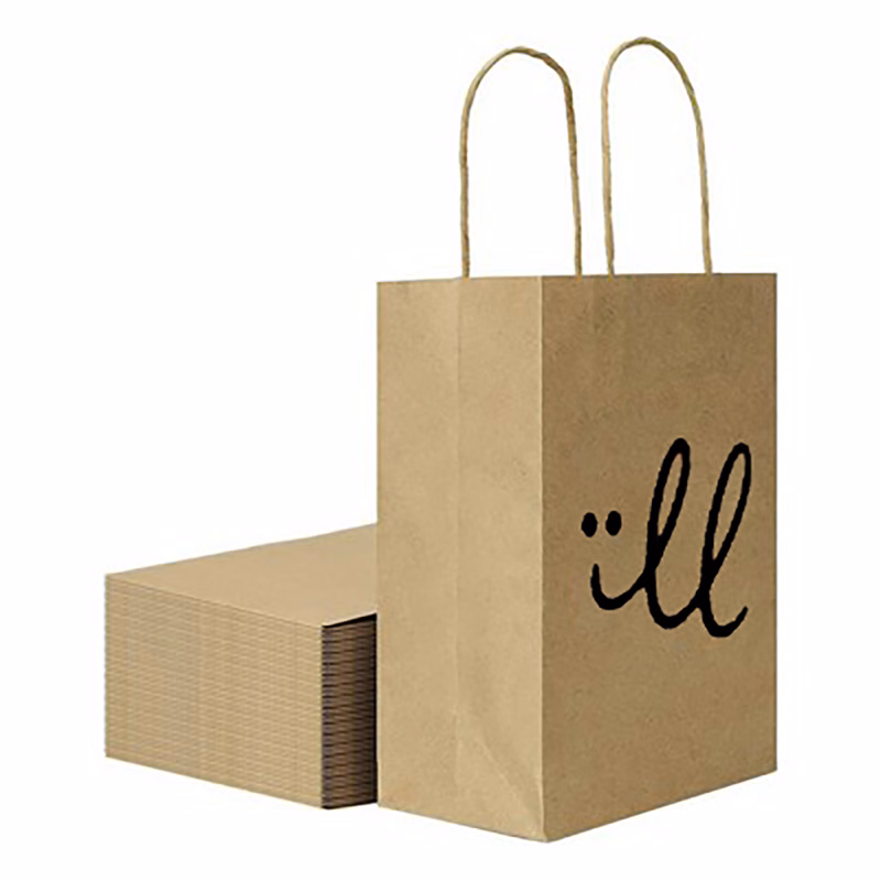 Natural Kraft Custom Paper Shopping Bag