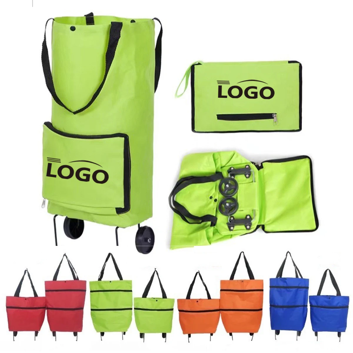 2 in 1 Collapsible Shopping Cart Bag 1