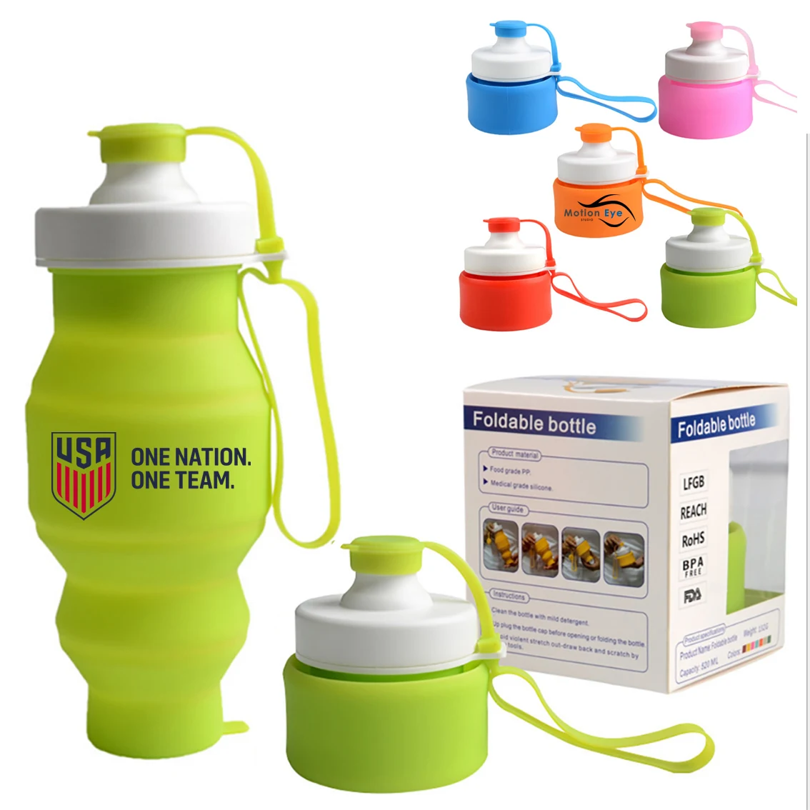 Magic Silicone Collapsible Water Bottle 18Oz 1