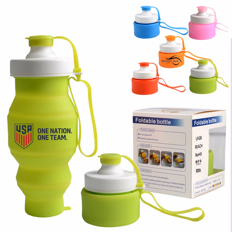 Magic Silicone Collapsible Water Bottle 18Oz
