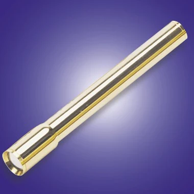 GOLD PLATED BRASS KALEIDOSCOPE W/ ROTATING CHAMBER 1