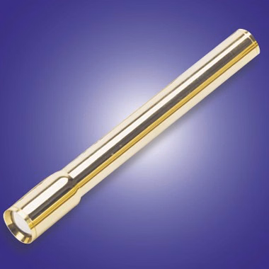 GOLD PLATED BRASS KALEIDOSCOPE W/ ROTATING CHAMBER