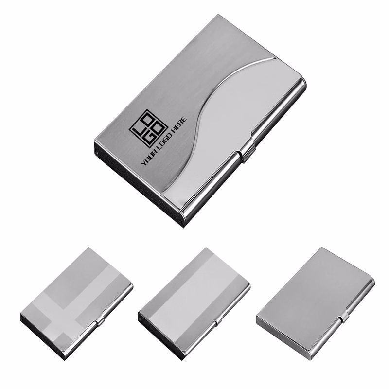 Stainless Steel Mirrored Business Card Holder MOQ15pcs