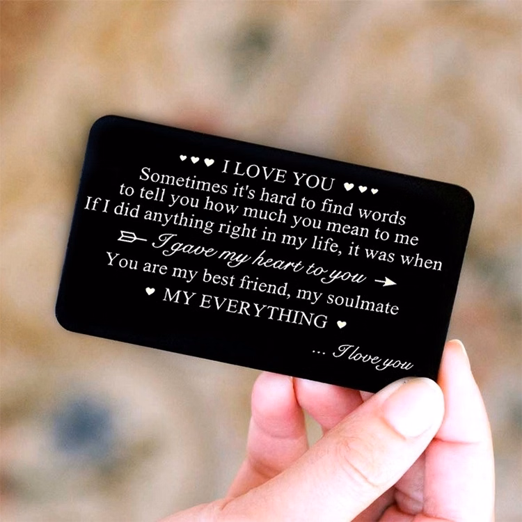 wallet lining card