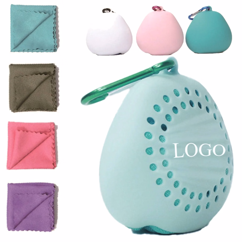 Soft Micro Fiber Towels W/Silicone Case