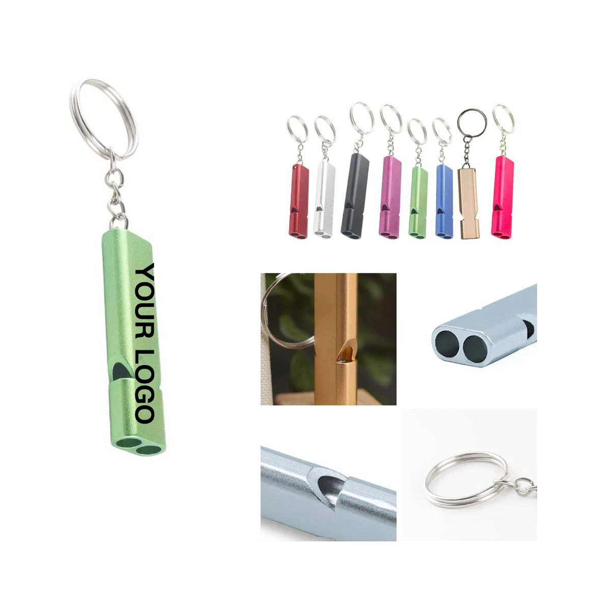 Aluminum Alloy Emergency Whistle for Boating and Travel 1