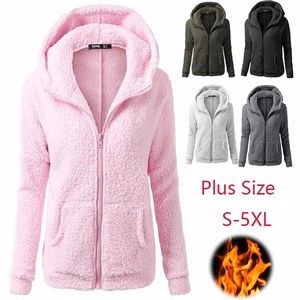 Women Fuzzy Fleece Jacket