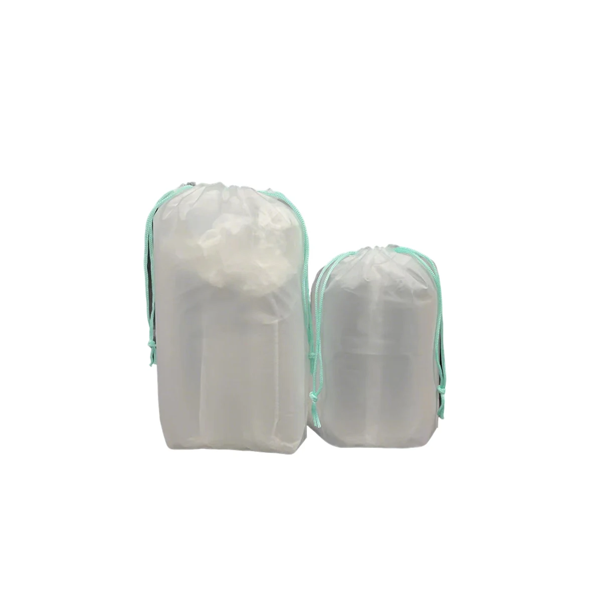 PE Transparent Drawstring Bag For Towel And Scarf 11.8 L 1