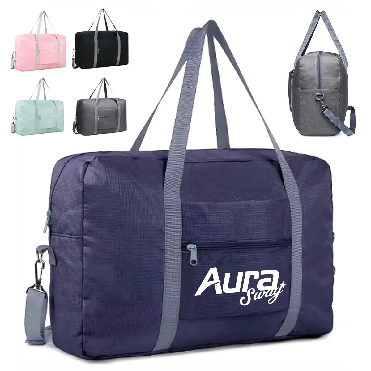 40L Foldable Travel Duffel Bag W/ Luggage Sleeve 1