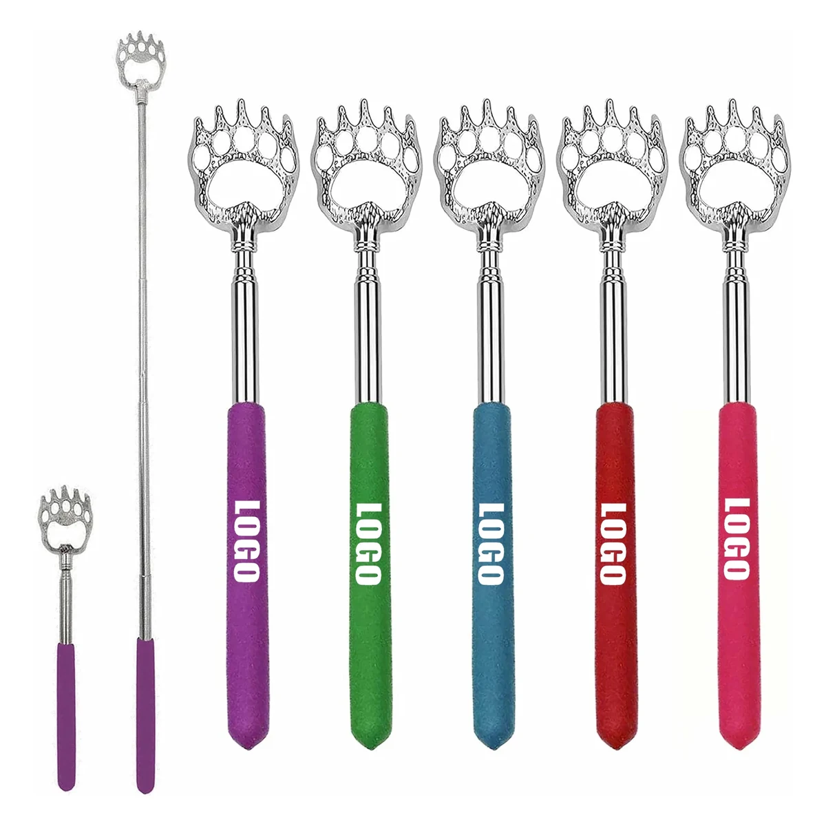 Extendable Telescopic Bear Claws Stainless Steel Back Scrat 1