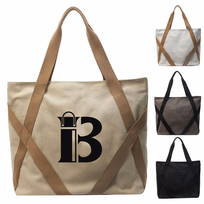 Travel Reusable Canvas Tote Bag Daily Shoulder Handbag