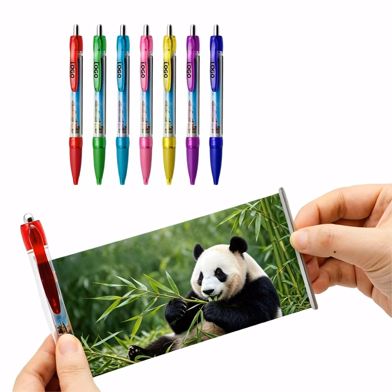 Retractable Flag Clip Logo Pen
