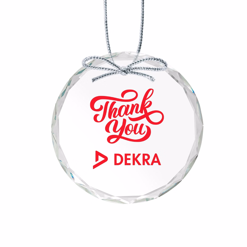 Optical Ornament - Round Imprinted