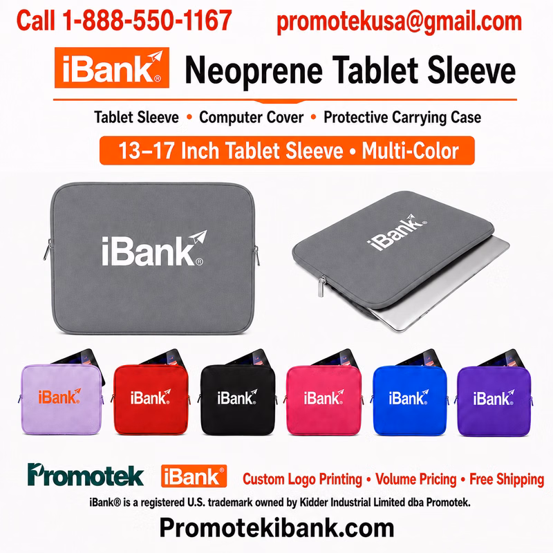 iBank ® 17" Neoprene Zippered Case