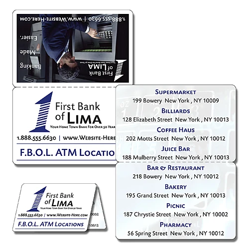 Bank Wallet Card - 3.5x4.5 Bi-Fold - 14 pt. 1