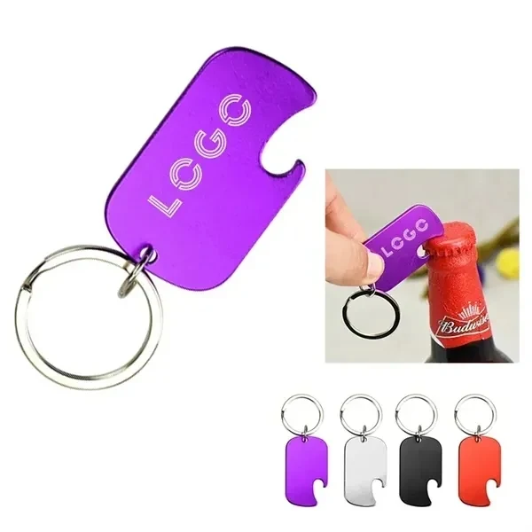 Aluminum Key Holder & Dog Tag with Bottle Opener 1