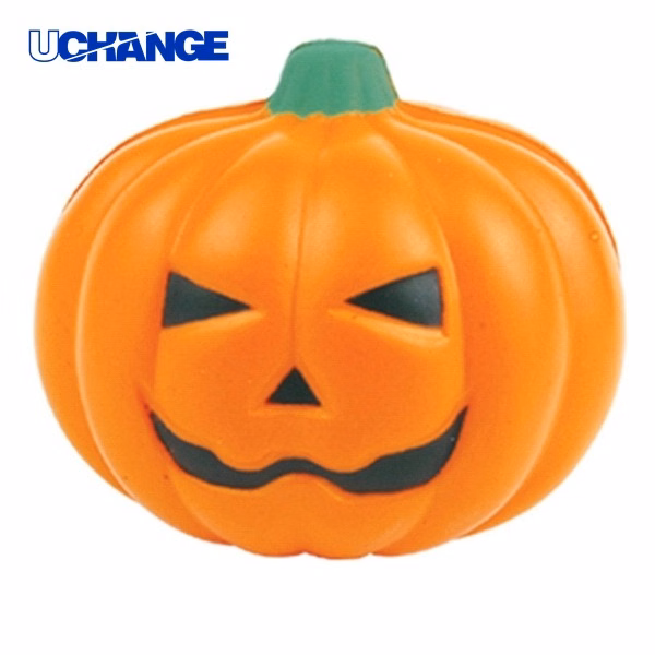 PU Pumpkin Stress Ball Seasonal Squeeze Toy