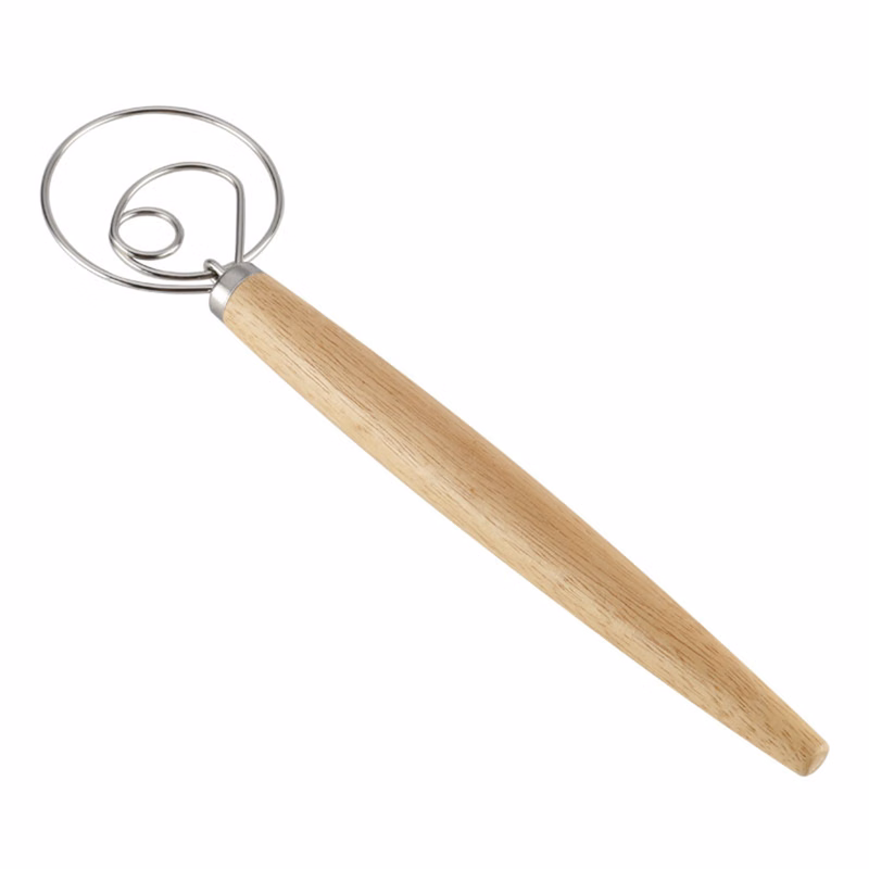 Wood Handle Dough Whisk