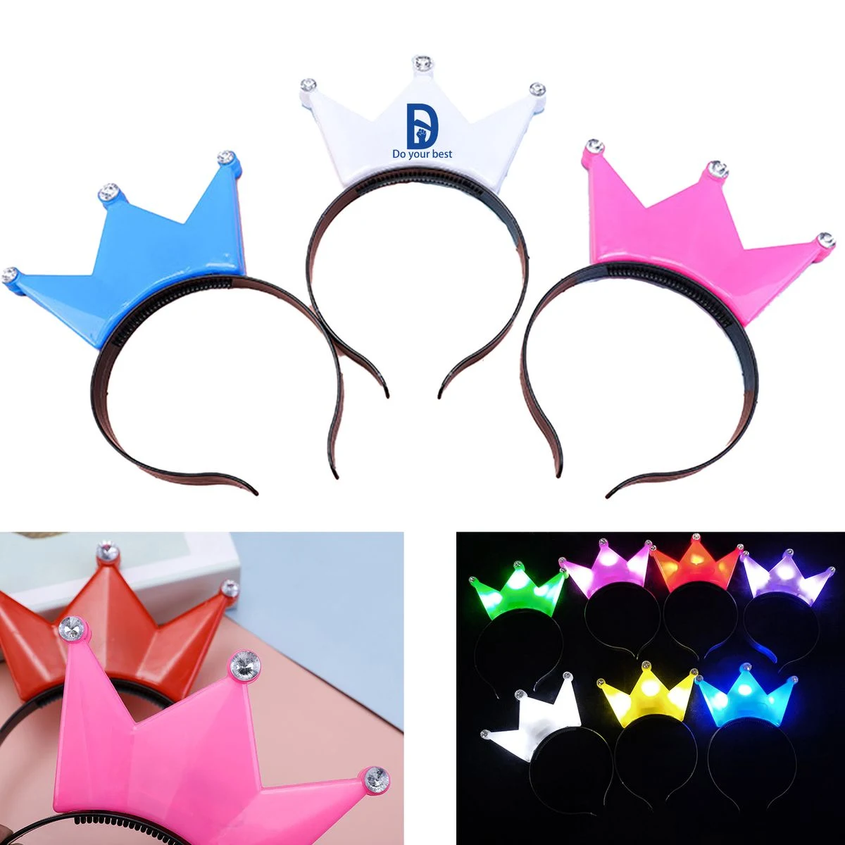 LED Light-up Princess Tiara Headband 1