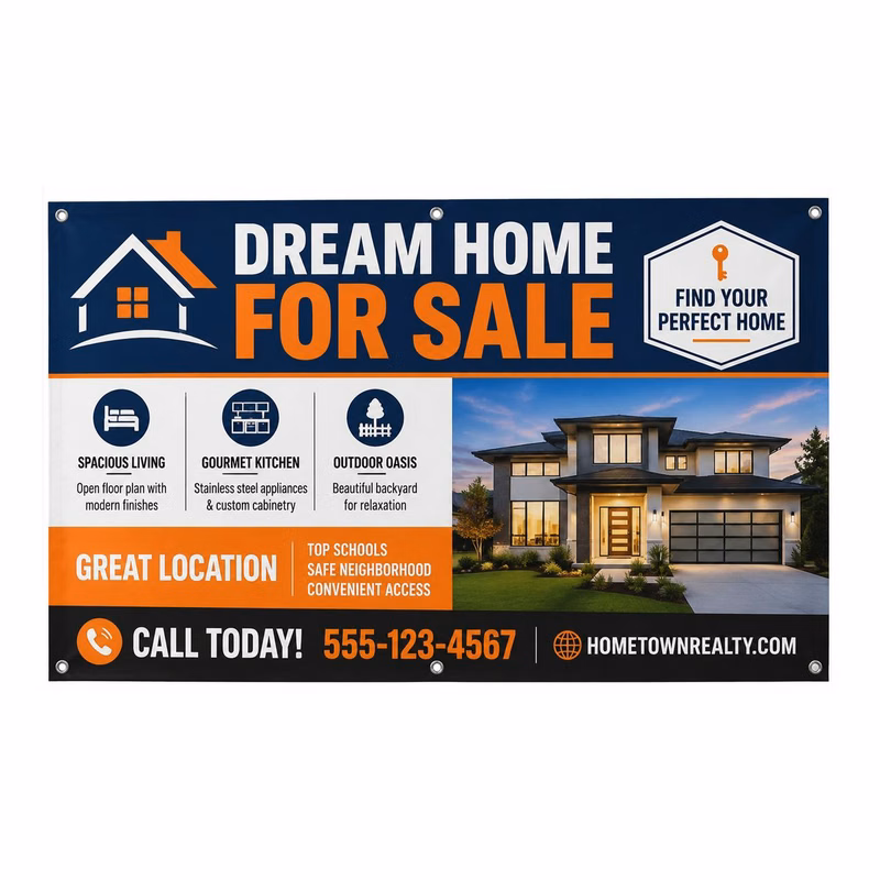 3'x 6' Vinyl Banner with Grommets