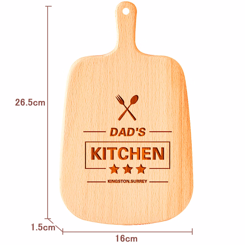 10 1/2" x 6 1/3" Wood Cutting Board