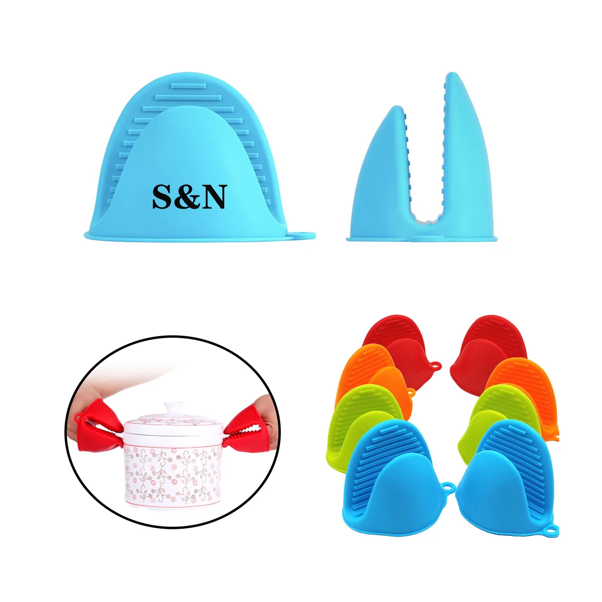 Kitchen Cooking Heat-resistant Silicone Clip 1